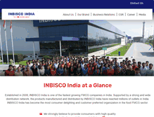 Tablet Screenshot of inbiscoindia.com